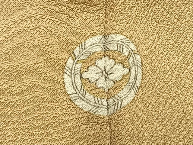 平和屋着物●豪華色留袖　駒刺繍　草花文　金彩　正絹　逸品　AABJ4639fy