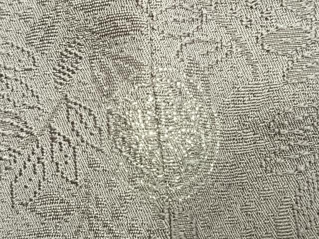 平和屋着物●上質な色無地　南天地紋　霞色　正絹　逸品　未使用　AABJ4641fy