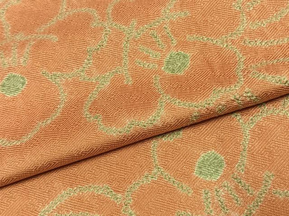 平和屋着物●上質な小紋　絞り　草花文　正絹　逸品　AABJ4643fy