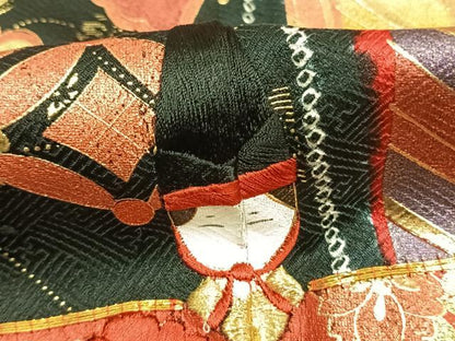 平和屋着物●豪華振袖　駒刺繍　絞り　吉祥文　金彩　正絹　逸品　AABJ4644fy