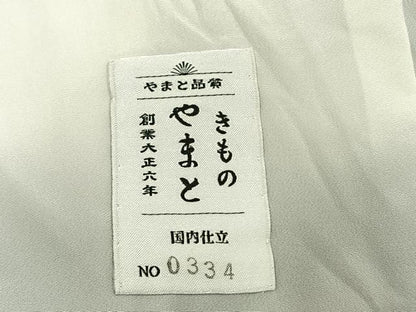 平和屋着物●伝統工芸士　白川貞夫　本しぼ亀甲絣　150亀甲　総詰め　やまと誂製　証紙付き　正絹　逸品　AABJ4649fy