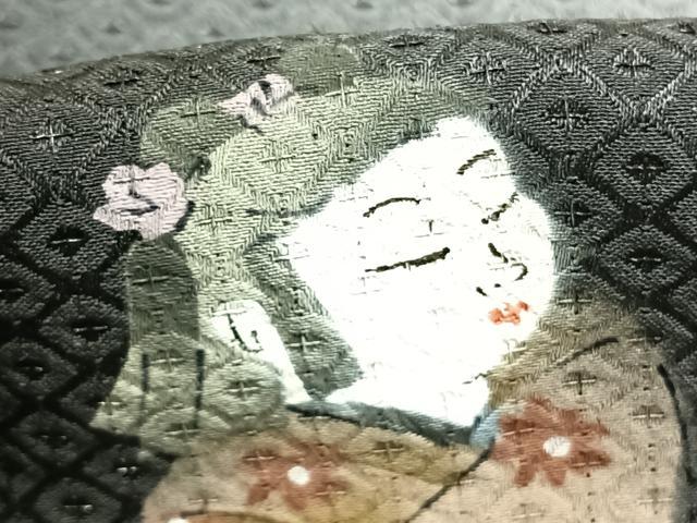 平和屋着物●訪問着　人物花文　暈し染め　金彩　正絹　逸品　AABJ4653fy