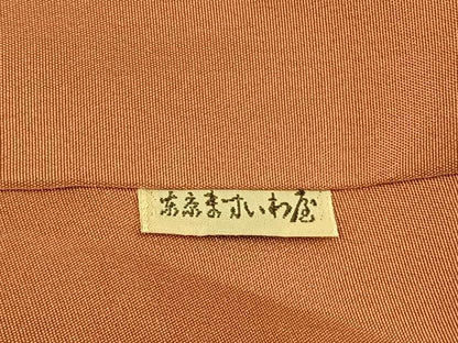 平和屋着物●上質な小紋　草花文　金彩　ますいわ屋扱い　正絹　逸品　AABJ4654fy