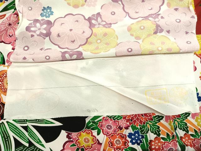 平和屋着物●豪華振袖　型染め　草花文　仮絵羽　正絹　逸品　未使用　AABJ4656fy