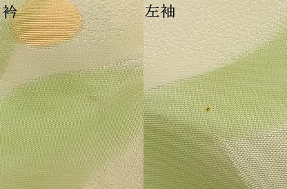 平和屋着物●上質な小紋　地紋起こし　枝葉文　正絹　逸品　AABJ4665fy