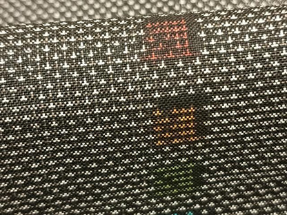 平和屋着物●本場大島紬　カタス9マルキ　幾何学文様　正絹　逸品　AABJ4670fy