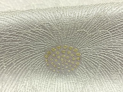 平和屋着物●上質な小紋　総刺繍　舞花文　金銀糸　正絹　逸品　AABJ4672fy