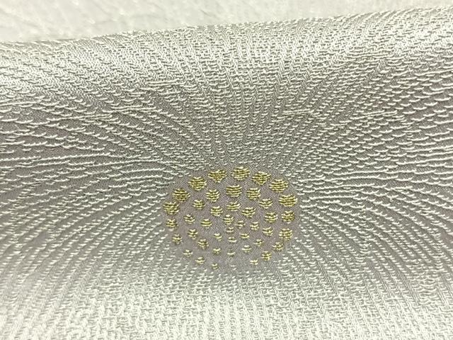 平和屋着物●上質な小紋　総刺繍　舞花文　金銀糸　正絹　逸品　AABJ4672fy
