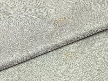 平和屋着物●上質な小紋　総刺繍　舞花文　金銀糸　正絹　逸品　AABJ4672fy