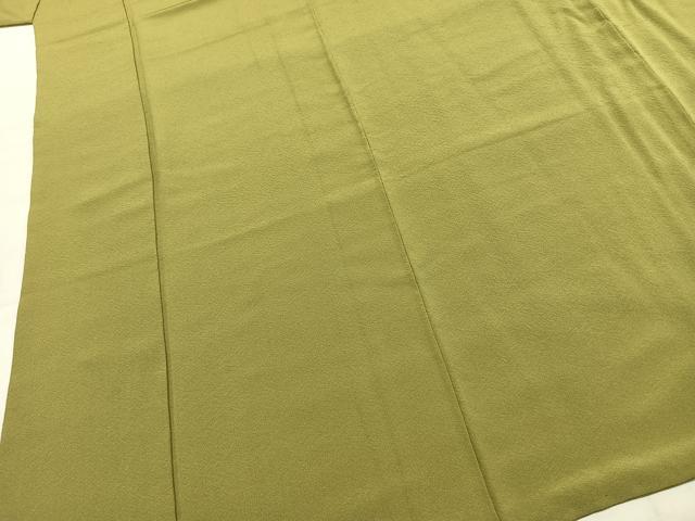 平和屋着物●上質な色無地　根岸色　正絹　逸品　AABJ4674fy