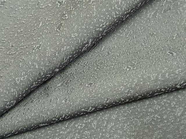 平和屋着物●京加賀友禅　百貫達雄　色無地　霞地紋　薄色　正絹　逸品　未使用　AABJ4676fy