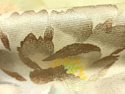 平和屋着物●訪問着　作家物　花蝶文　暈し染め　金銀彩　正絹　逸品　AABJ4679fy