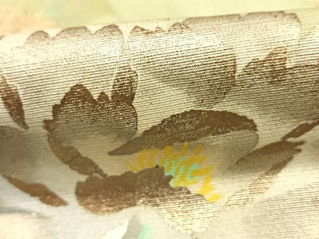 平和屋着物●訪問着　作家物　花蝶文　暈し染め　金銀彩　正絹　逸品　AABJ4679fy