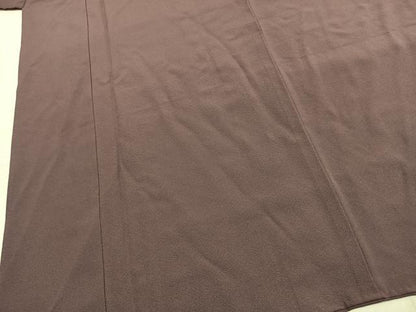 平和屋着物●上質な色無地　雅び彩重ね染　葡萄鼠色　正絹　逸品　未使用　AABJ4680fy