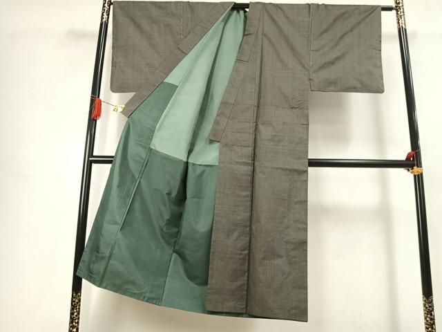 平和屋着物●男性　本場大島紬　アンサンブル　100亀甲　総詰め　正絹　逸品　AABJ4685fy