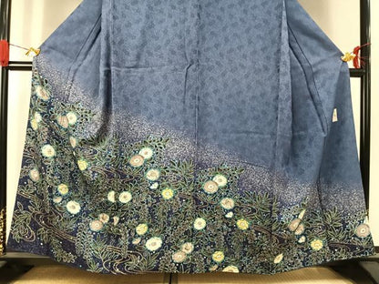 平和屋着物●訪問着　作家物　絞り　辻が花　暈し染め　金彩　正絹　逸品　AABJ4687fy