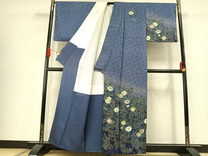 平和屋着物●訪問着　作家物　絞り　辻が花　暈し染め　金彩　正絹　逸品　AABJ4687fy