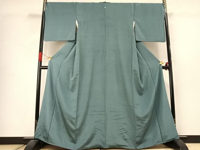 平和屋着物●重要無形文化財　人間国宝　中村勇二郎　江戸小紋　古代菊　正絹　逸品　AABJ4692fy