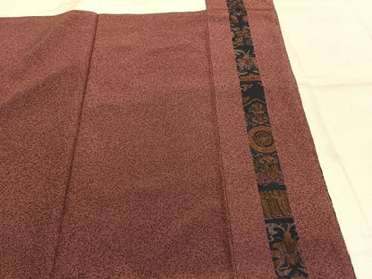 平和屋着物●訪問着　総刺繍　駒刺繍　花間道　鬼しぼ縮緬　正絹　逸品　AABJ4693fy