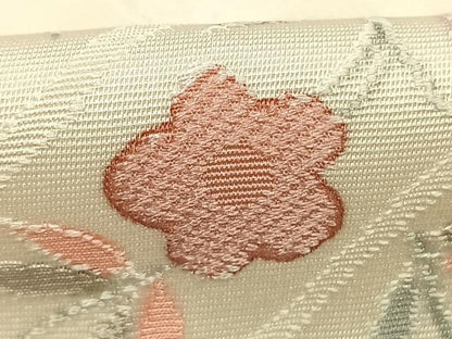 平和屋着物●上質な小紋　草花文　正絹　逸品　AABJ4707fy