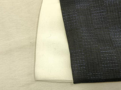 平和屋着物●上質な紬　市松文様　正絹　逸品　AABJ4708fy