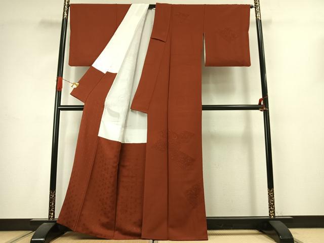 平和屋着物●無地絵羽訪問着　中国三大刺繍　汕頭刺繍　スワトウ刺繍　総刺繍　花鳥文　正絹　逸品　AABJ4718fy