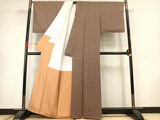 平和屋着物●上質な小紋　散らし文様　ほていや扱い　正絹　逸品　未使用　AABJ4724fy