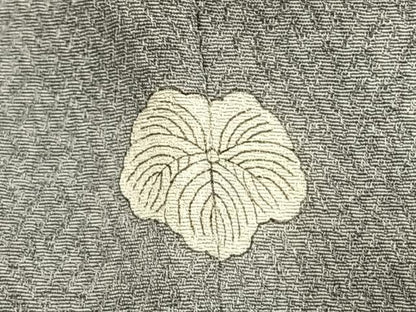 平和屋着物●京友禅の第一人者　松井青々　訪問着　駒刺繍　草花文　金銀彩　正絹　逸品　AABJ4730fy