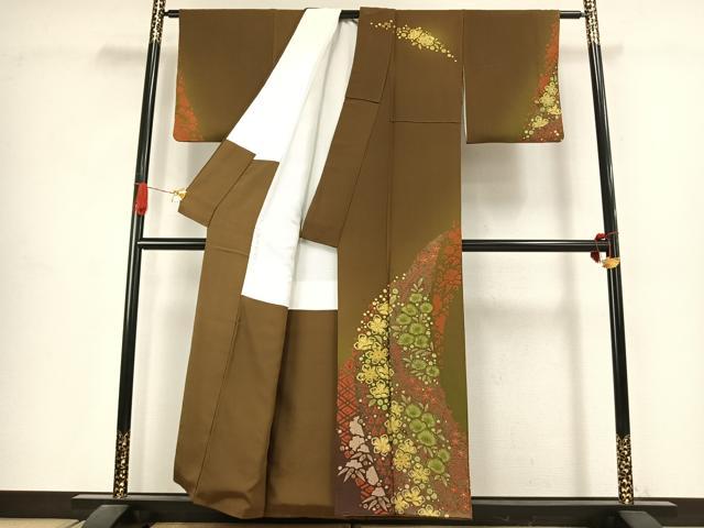 平和屋着物●十日町　名門　滝泰謹製　訪問着　絞り　辻が花　暈し染め　金彩　正絹　逸品　未使用　AABJ4731fy