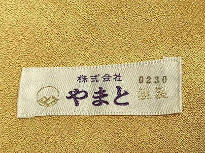 平和屋着物●訪問着　花蝶文　暈し染め　金銀彩　やまと誂製　正絹　逸品　AABJ4739fy