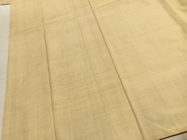 平和屋着物●染司よしおか　五代目　吉岡幸雄　紬　色無地　砥粉色　正絹　逸品　AABJ4741fy