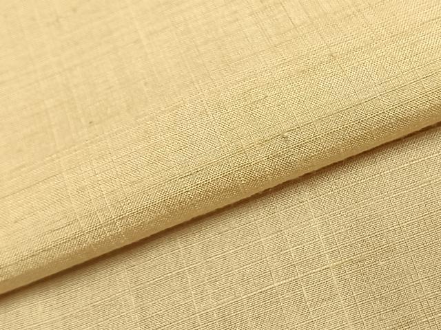 平和屋着物●染司よしおか　五代目　吉岡幸雄　紬　色無地　砥粉色　正絹　逸品　AABJ4741fy
