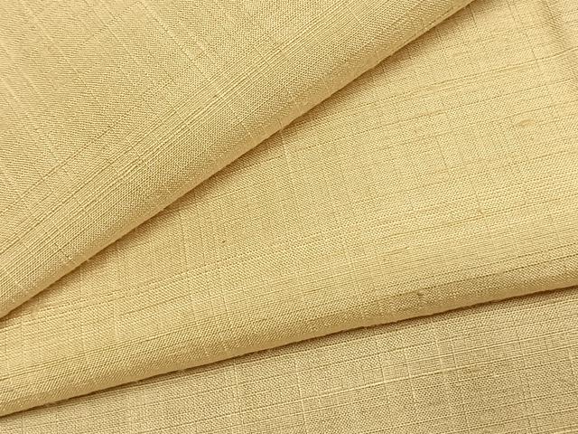 平和屋着物●染司よしおか　五代目　吉岡幸雄　紬　色無地　砥粉色　正絹　逸品　AABJ4741fy