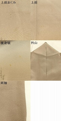 平和屋着物●日本画家　水嶋征夫　色留袖　手描き　樹林文　暈し染め　正絹　逸品　AABJ4745fy