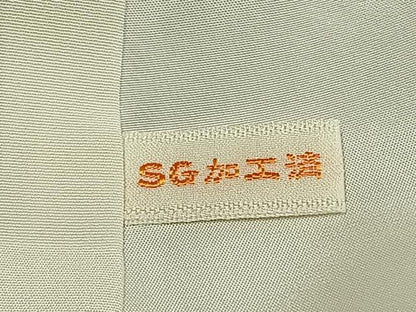 平和屋着物●上質な小紋　流水文　ロング丈　正絹　逸品　未使用　AABJ4747fy