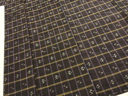 平和屋着物●本場琉球絣　紬　正絹　逸品　未使用　AABJ4748fy