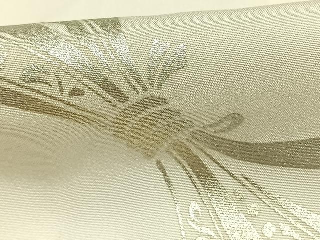 平和屋着物●長襦袢　袷　束ね熨斗文　金銀彩　正絹　逸品　AABJ4751fy