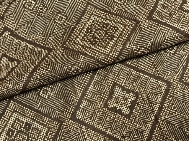 平和屋着物●本場大島紬　龍郷絣　正絹　逸品　AABJ4752fy