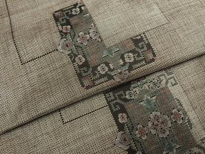 平和屋着物●本場大島紬　9マルキ　色紙重ね文　正絹　逸品　AABJ4757fy