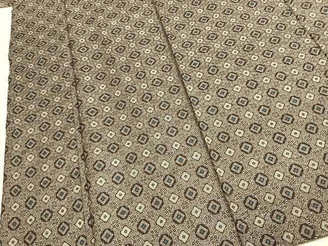 平和屋着物●本場大島紬　龍郷絣　正絹　逸品　AABJ4761fy