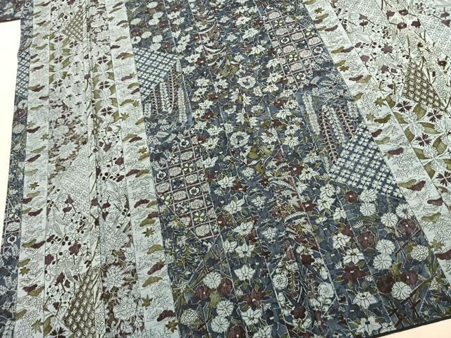 平和屋着物●上質な紬　花間道　正絹　逸品　AABJ4765fy