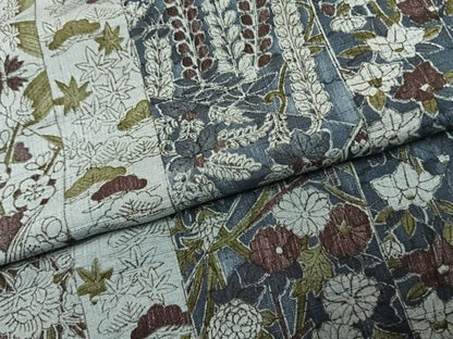 平和屋着物●上質な紬　花間道　正絹　逸品　AABJ4765fy