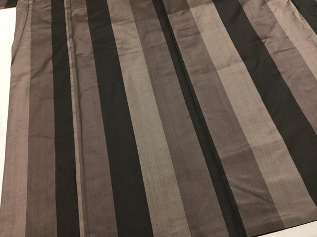 平和屋着物●本場染大島紬　間道　正絹　逸品　AABJ4770fy