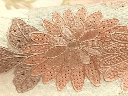 平和屋着物●訪問着　中国三大刺繍　汕頭刺繍　スワトウ刺繍　総刺繍　花鳥文　正絹　逸品　AABJ4773fy