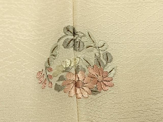 平和屋着物●訪問着　中国三大刺繍　汕頭刺繍　スワトウ刺繍　総刺繍　花鳥文　正絹　逸品　AABJ4773fy