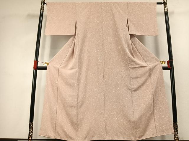 平和屋着物●上質な小紋　霞文　正絹　逸品　AABJ4777fy