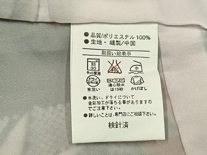 平和屋着物●小振袖　二尺袖　松竹梅　黒地　金彩　洗える着物　AABJ4787fy