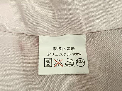 平和屋着物●小振袖　二尺袖　草花文　洗える着物　AABJ4789fy
