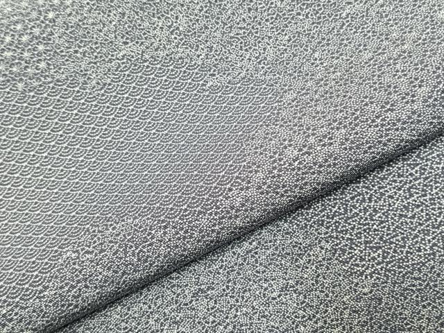 平和屋着物●江戸小紋　雲取り文　正絹　逸品　AABJ4793fy