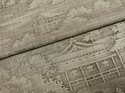 平和屋着物●本場大島紬　9マルキ　古代染色　純泥染　まきぬし　風景文　さが美扱い　証紙付き　正絹　逸品　未使用　AABJ4804fy